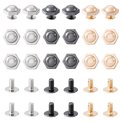 18 Sets 3 Colors Iron Screws FIND-TA0006-28C-1
