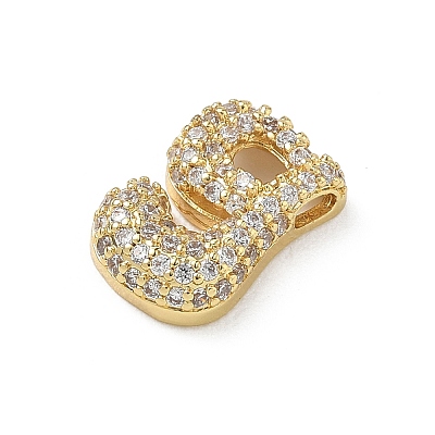 Brass Micro Pave Cubic Zirconia Pendants KK-A300-02G-G-1