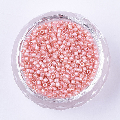 Pearlized Cylinder Seed Beads SEED-Q036-02A-E08-1