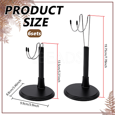 Stainless Steel Doll Stands ODIS-WH0025-252-1