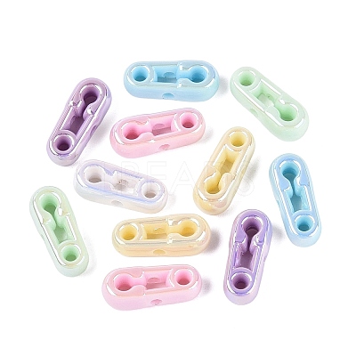 UV Plating Opaque Acrylic Beads OACR-N165-01-1