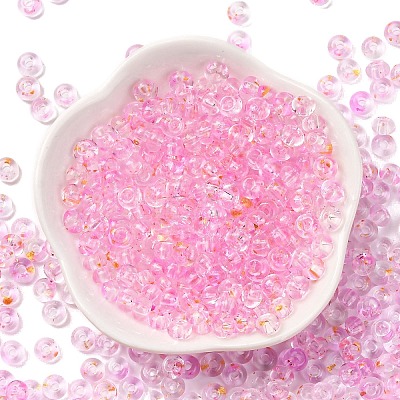 3/0 Baking Paint Transparent Colours Glass Round Beads SEED-L011-13A-05-1