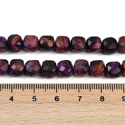 Natural Tiger Eye Dyed Beads Strands G-H028-A01-07A-1