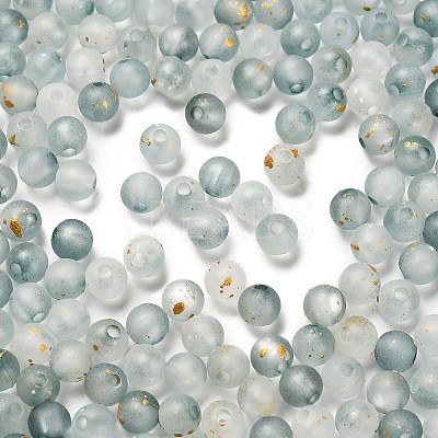 Frosted Transparent Acrylic Beads X1-OACR-F013-12F-1