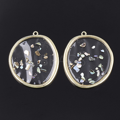 Epoxy Resin Pendants RESI-S365-29-1