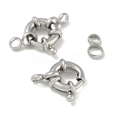 Brass Spring Ring Clasps KK-CBAD851-02P-01-1