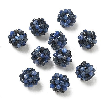 Natural Dumortierite Woven Beads GG-CBA2E9C-F04-01-1
