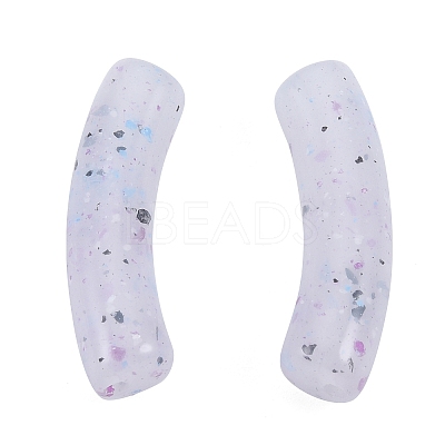 Marbled Stone Style Opaque Acrylic Beads OACR-G009-04A-06-1