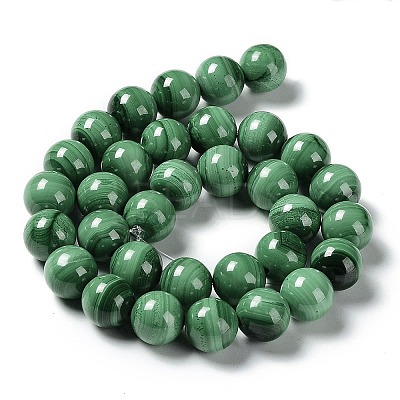 Natural Malachite Beads Strands G-F571-27AB1-16mm-1
