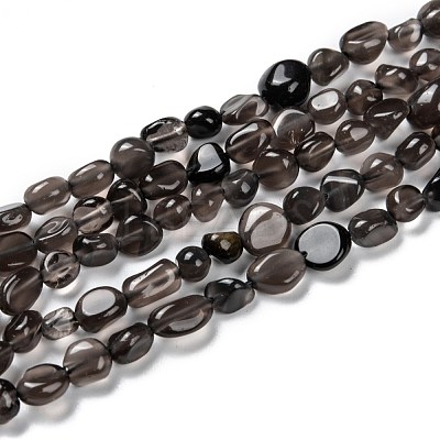 Natural Ice Obsidian Beads Strands G-G018-34-1