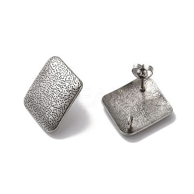Non-Tarnish 304 Stainless Stud Earring Findings STAS-M314-02C-P-1