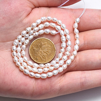 Natural Cultured Freshwater Pearl Beads Strands PEAR-N012-03B-1