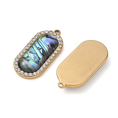 Natural Paua Shell Pendants SH-CBA11D7-30B-G-1