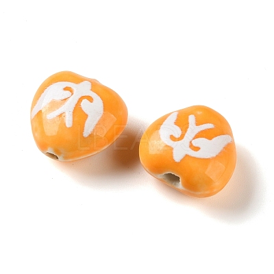 Printed Handmade Porcelain Beads FIND-H023-01C-1