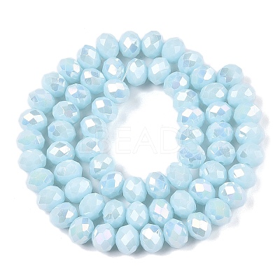 Electroplate Glass Beads Strands LS-EGLA-A044-P8mm-B06-1