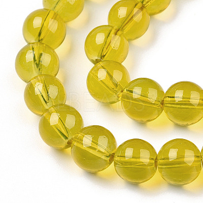 Baking Paint Glass Beads Strands DGLA-Q023-8mm-DB29-01-1