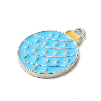 Winter Theme Alloy Enamel Pendants ENAM-M002-05W-P-1