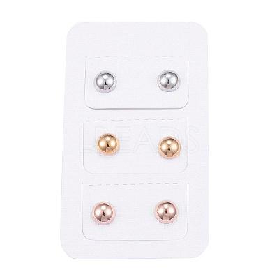 304 Stainless Steel Ear Studs EJEW-G210-02-1