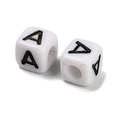 Opaque Acrylic Beads OACR-S076-01A-1