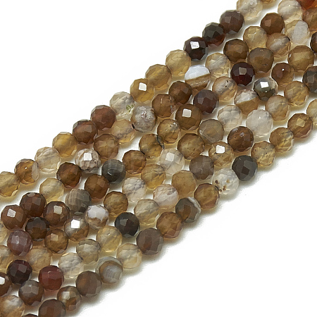 Natural Agate Beads Strands G-S300-24-3mm-1