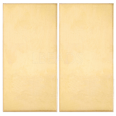 2Pcs Brass Sheet KK-SP0002-57B-1