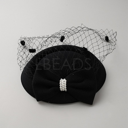 Women's Fascinators Cloth Hat for Party Decoration AJEW-WH0650-74-1