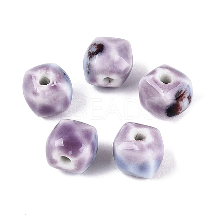 Vintage Handmade Porcelain Beads PORC-N013-18-16-1