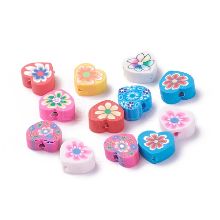 Handmade Polymer Clay Beads X-CLAY-I010-16-1