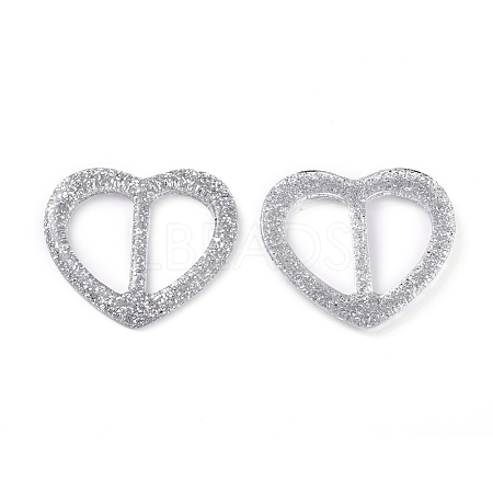 Resin Buckle Clasps LS-RESI-WH0008-24B-1