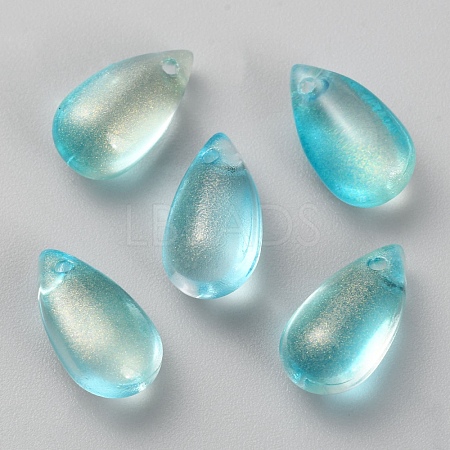 Handmade Gold Sand Lampwork Pendants LAMP-TAC0012-01C-1