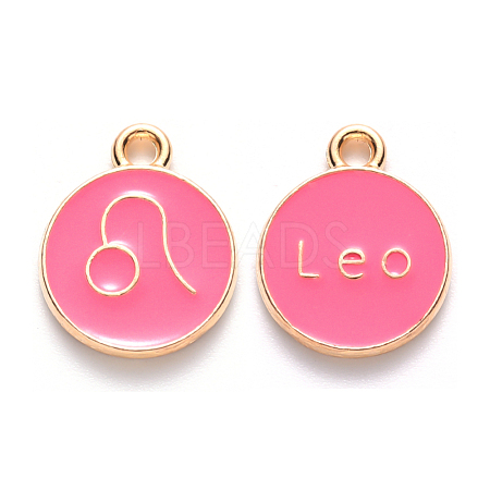 Alloy Enamel Pendants ENAM-S124-01A-03G-1