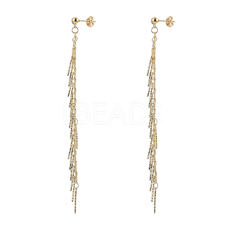Chain Tassel Earrings EJEW-JE04280-1