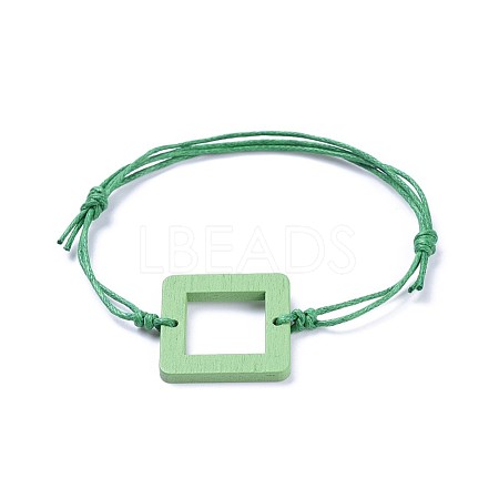 Adjustable Waxed Cotton Cord Bracelets BJEW-JB04294-02-1