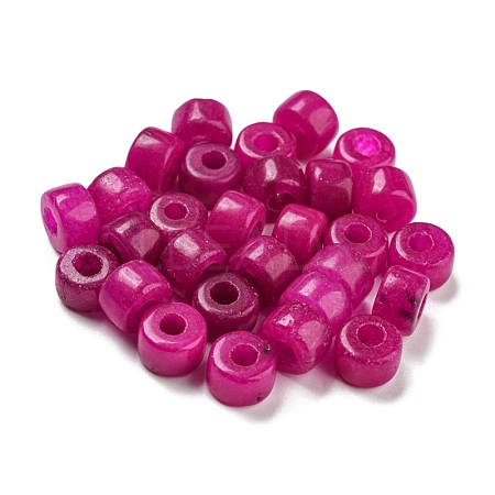 Natural White Jade Dyed Beads G-G003-A06-01-1