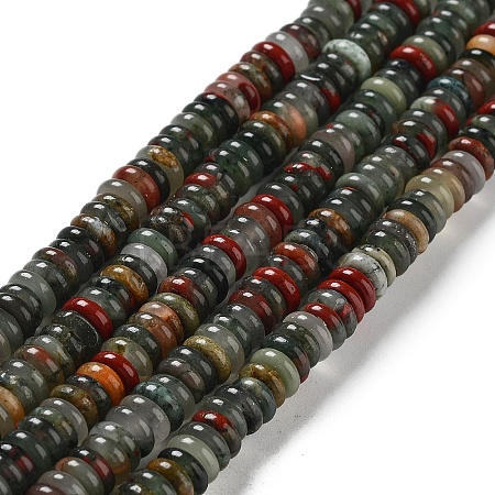 Natural African Bloodstone Beads Strands G-G084-A05-01-1