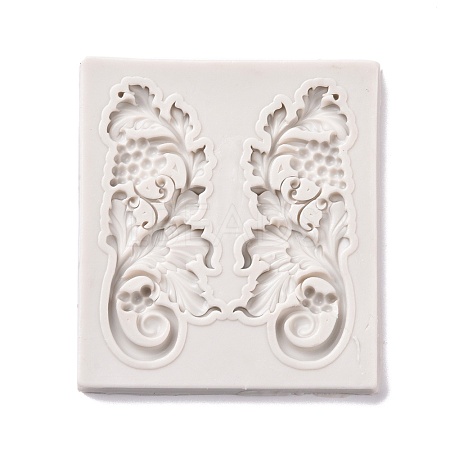 Retro Embossed Grape Vine Fondant Molds DIY-E054-07-1