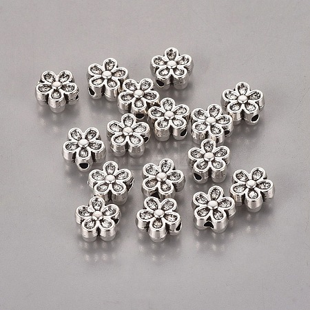 Tibetan Style Alloy 3D Flower Beads LS-LF0476Y-1