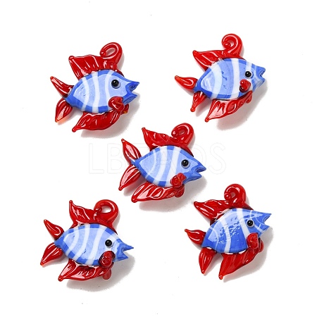 Handmade Lampwork Pendants LAMP-G162-01B-1