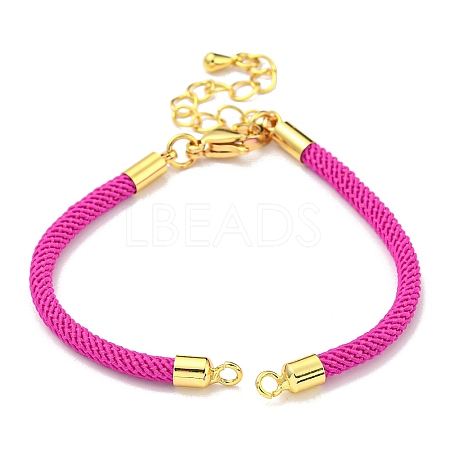 Nylon Cords Bracelet Makings Fit for Connector Charms AJEW-P116-02G-12-1