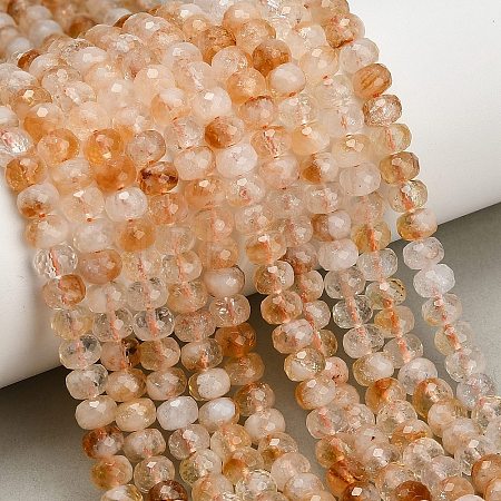Heated Natural Citrine Beads Strands GG-CBA41EF-A01-6x4mm-1