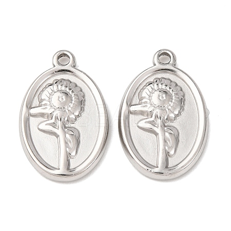 304 Stainless Steel Pendants STAS-I358-12P-05-1