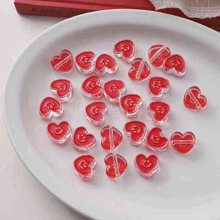 Acrylic Enamel Beads OACR-I011-22C-1