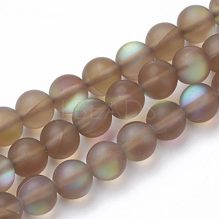 Synthetic Moonstone Beads Strands G-S283-05-6mm-1