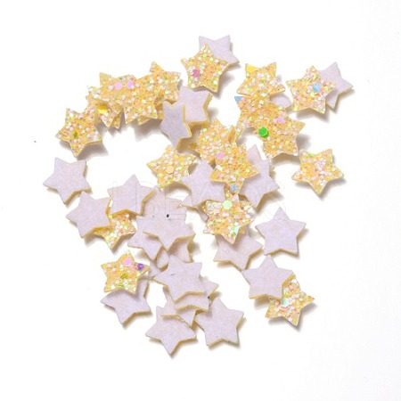 Glitter Non Woven Fabric Decoration Accessories AJEW-WH0002-11C-1