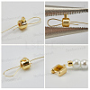 30Pcs Brass Crimp Beads KK-BBC0024-23G-5