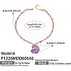 Resin Dried Flower Pendant Natural Amethyst Chip Beaded Necklaces for Women WG0DB7D-01-2