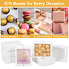 Cardboard Drawer Gift Storage Boxes with Clear Cover CON-WH0092-72B-01-7