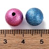 Rack Plating Spray Painted Brass Beads KK-S406-10C-3