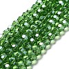 Electroplate Transparent Glass Beads Strands LS-EGLA-A035-T8mm-A11-1