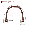 CHGCRAFT 2 Colors Genuine Leather Bag Handle FIND-CA0001-63-2